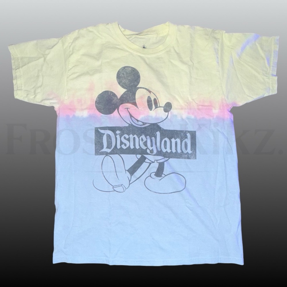 Woman’s Mickey Mouse Classic Gradient Tie-Dye T-Shirt  Sz XS - Worn